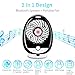 Qoosea Bluetooth Speaker Fan USB Fan with integrated Bluetooth Speaker (3-Speed) Desk fan Mini Quiet table Fan desk-fan Rechargeable Battery (1800 mAh) Support TF up to 64GB Outdoor Indoor(Black)