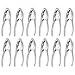 (12 Pack) 6-inch Lobster Cracker, Nut and Seafood Cracker, Zinc Plated with Chrome Alloy, Professional Crab Crackers by Tezzorio