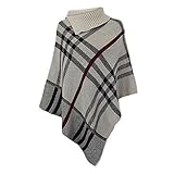 Ladies' Jumper Knitted GPOUNCHO Stone One Size