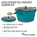 Sea to Summit X-Pot Collapsible Camping Cook Pot, 2.8 Liter - Pacific Blue