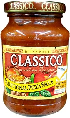 Classico GLUTEN FREE Traditional PIZZA SAUCE 14oz (2 pack)