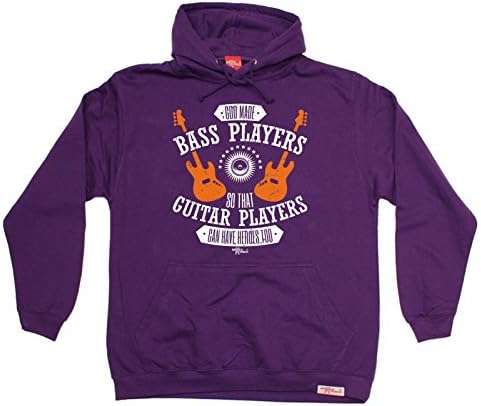 BM Premium - God ... Bass Players ... Guitar Players ... Heroes (XL - PURPLE) HOODIE