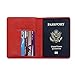 ACdream Passport Holder and Vaccine Card Holder Combo, Cover Wallet, Leather Travel Documents Organizer Protector, RFID Blocking, for Women/Men