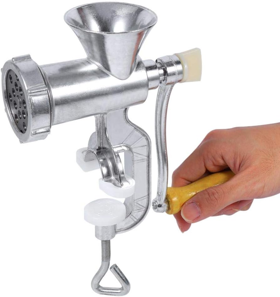 Manual Meat Grinder Multifunction, Multi-use Mincer Hand Meat Grinder Kitchen Gadget for Home Use Fast and Effortless Suitable for All Meats Can Making Meat Sausage Noodle