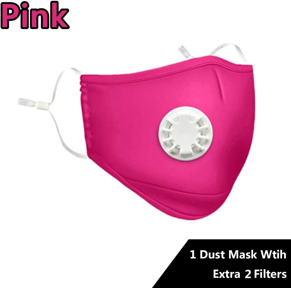 Easy Breathe Dust Mask, Carbon Activated Face Mask, Anti Air Dust Washable PM2.5 Masks, Cotton Respirator Breathing Smoke Pollution Mask, Air Filter Mask for Pollution Smoke Allergy Mask for Women Man