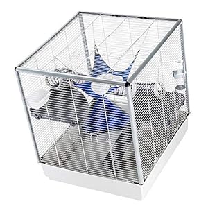 Ferplast Gabbia Grande per Furetti Furet Xl, Tre Livelli con Accessori Amaca e Tubi per Furetti, Rete in Metallo…