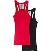 Zenana Women's Ribbed Racerback Athletic Active Tank Tops 2 4 Packs