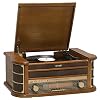 Denver MCR-50 retro muziekcentrum met platenspeler bruin