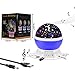 Projection Lamp Music Light Rechargeable Stars Projector Warm Night Lamp,Rotating and Changing 9 Colorful Light With 12 Soft Songs,Best Lamp for Babies Children, Nursery room Purple