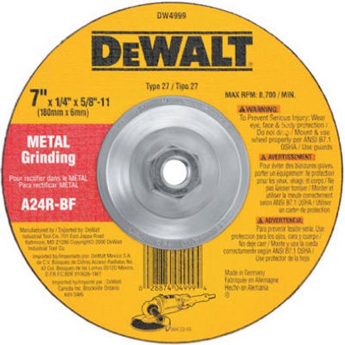 DEWALT Grinding Wheel for Metal, 7-Inch (DW4999)