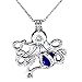 Octopus Pearl Cage - Silver Ocean Octopus Locket Pendant Necklace