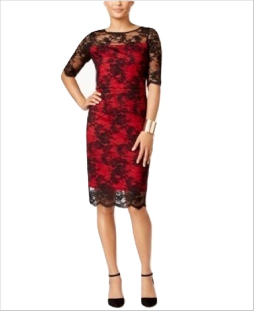 thalia sodi lace sheath dress