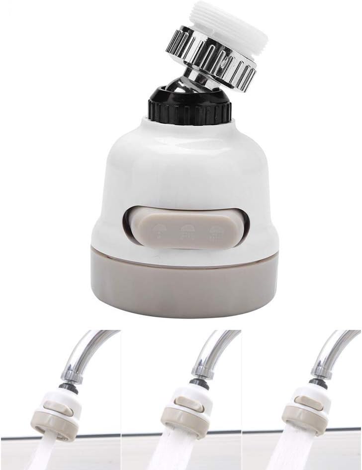 Moveable Kitchen Tap Head, Adjustable Perfect Water Spray Kitchen Water Saver Tap 360 Degrees Rotatable