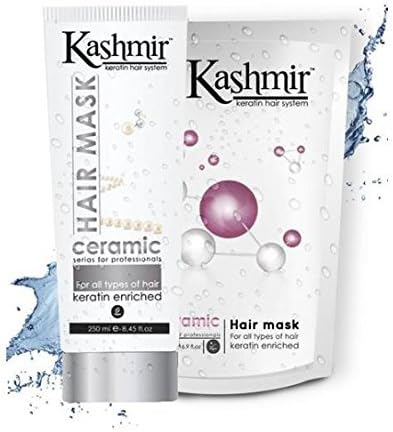 Kashmir Keratin Ceramic Hair Mask plus FREE 60 ml Shampoo (16.9 floz) by Kashmir Hair Systems