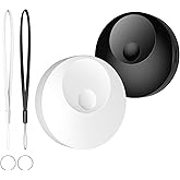 2 Pack Tag [Apple MFi Certified] Work with Apple Find My(iOS Only) Luggage Tracker Bluetooth Key Item Finder Waterproof Smart Finder Worldwide Tracking for Dogs Cats Wallet Backpack Suitcase Bag