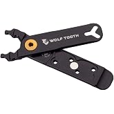 Pack Pliers - Master Link Combo Pliers - Black with Gold Bolt | Wolf Tooth Gold Masterlink Combo Pliers - 7075-T6 Aluminum, Multi-Tool for 9-12 Speed Chains