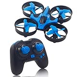 Lumiparty Mini Drone, Quadcopter Drone with Headless Mode, One-Key Return, 3D Flips & Roll, 2.4G 4 Channel 6 Axis Gyro, Remote Control RC Drone for Kids (Blue)