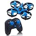 Lumiparty Mini Drone, Quadcopter Drone with Headless Mode, One-Key Return, 3D Flips & Roll, 2.4G 4 Channel 6 Axis Gyro, Remote Control RC Drone for Kids (Blue)