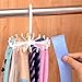 IPOW 2 Pack Updated Twirl Tie Rack Belt Hanger Holder Hook for Closet Organizer Storage