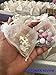Anleolife 3.2x2.5 inch White Purple Organza Bags/Jewelry Pouch Bags/Organza Velvet Drawstring Pouches Wedding Favors Candy Gift Bags 100pcs (white)