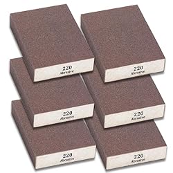 Tnisesm 6Pcs Sanding Blocks 220 Grits Sanding
