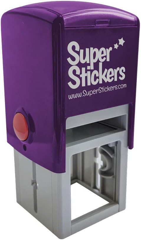 SuperStickers Stamper Solutions Super Work Bee Pre Inked Stamper,Purple,Small - Image 4