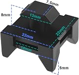 Be In Your Mind 10x 4040 Aluminum Profile Cable Holder Groove Clips Black view 3