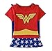 Rush Dance One Piece Super Hero Baby Wonder Baby Woman Romper Onesie Suit Cape (70 (6-9M), Wonder Woman (Red & Blue & White))