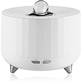 BATULU Essential Oil Diffuser for Home: 300ML Aroma Diffuser for Hotel Office Yoga Room - Humidifier with 7 Colors LED Night Light for Kids/Women Home Relaxation, (White)
