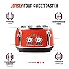 Haden-Jersey-Toaster--Electric-Stainless-Steel-Toaster-Four-Slice-Marmalade-CE45-NOT-RED Haden Jersey 4 Slice Orange Toaster – Electric Stainless-Steel Retro Toaster - Variable Browning Control - Reheat and…