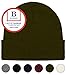 Blueberry Uniforms Olive Green Merino Wool Beanie Hat -Soft Winter and Activewear Watch Cap