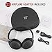 TaoTronics Active Noise Cancelling Bluetooth Headphones with Mic, Wireless Headphones with aptX CD-Like Audio, Over Ear Headphones with 22H Playtime for Airplanes Travel Work TV PC Phone