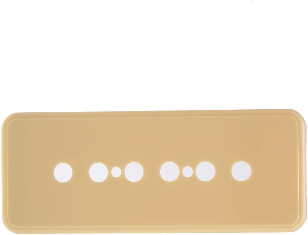 Musiclily Pro Plastic 50mm P90 Soapbar Guitar Pickup Covers for Import LP SG Electric Guitar Cream(Set of 2) - Image 5
