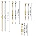 Exquiss 8 Pcs Necklace Extenders for Women Necklace Extenders Gold Silver Necklace Chain Extenders Jewelry Magnetic Necklace Extenders Bracelet Necklace Extender Chains Set 4 Sizes 6