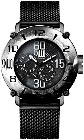 Outlaw Ol917ks Mk スティール ヴィンテージ加工 ホワイトインデックス 自動巻き メンズ イタリア時計 日本総代理店 正規輸入品