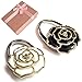 Elesa Miracle Purse Hook Value Set, 2pc Handbag Hanger, Folding Table Hanger, Handbag Accessories, Black and White Flower