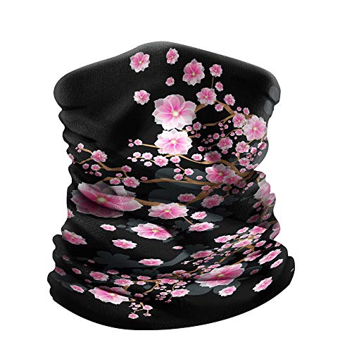 WIRESTER Bandana Mask, Headwear, Scarf for Running, Cycling, Fishing, UV Protection - Falling Pink Flower - Thumbnail 6