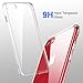 RANVOO iPhone 8 Case, iPhone 7 Case,Clear Thin Slim Soft Silicone Bumper Case Transparent Hard Protective 9H Tempered Glass Shockproof Cover-Clear