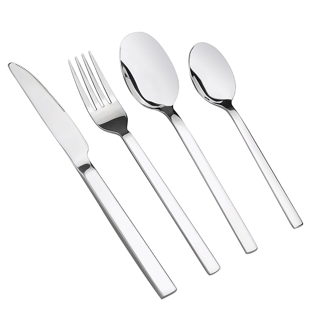 Cadineer 24 Piece Stainless Steel Cutlery Set for 6 Persons