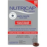 Nutricap Hair Loss 60 - Made In Canada - Biotin, Zinc, Vitamin E - Promotes Hair Growth - 2 Months Treatment