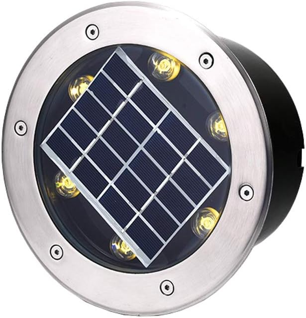 Solar Luz Subterránea, Incrustado Al Aire Libre Impermeable Redondo