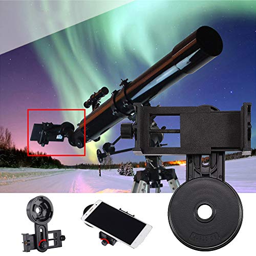 Telescope Phone Adapter, Universal Cell Phone Smartphone Quick Photography Adapter Mount Connector for Telescope Binoculars Monocular Spotting Scope Microscope Telescope Accessories
