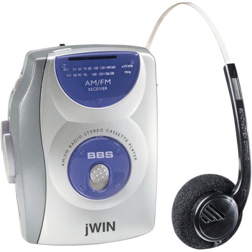 JWIN JX-B32A AM/FM Stereo Cassette Player with Bass Boost (JWIN JXB32A)