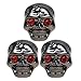 lotmusic A1848Lotmusic 3pcs Electric Guitar Volume Tone Control Knobs Black Skull Head Skull Knob