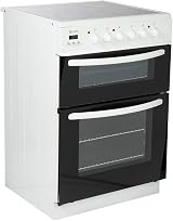 Haden 60cm Electric Cooker with Double Oven, Grill & Ceramic Hob White view 7