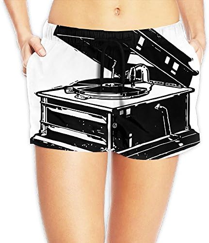 Wsunv Old Player record Women's Quick-Drying Beach Shorts Sports Swim Trunk