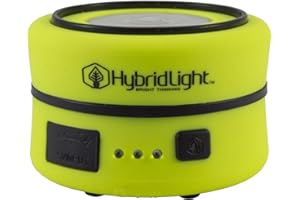 Hybridlight 太陽能充電燈籠/手機充電器。150 流明。內建太陽能面板,高可見黃色