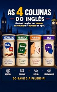 Livro INGLÊS DO ZERO AO INTERMEDIÀRIO: QUATRO PILARES DO INGLÊS