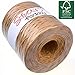 Star Packing Paper Twine 218 Yard Giant Roll | Kraft Matte Paper Ribbon 93 Colors Available | 3/16 Inch Width Paper Raffia Roll, Kraft Color