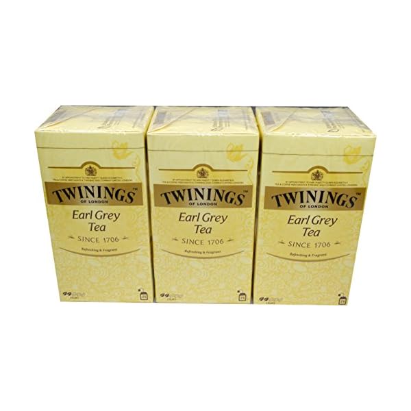Twinings of London Earl Grey 3 x 25 Teebeutel Aromatisierter Schwarztee